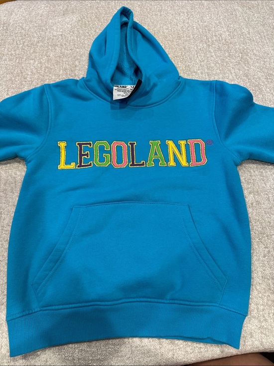 Lego Other - Lego Bright Blue Pullover Hoodie with Colorful Embroidered Logo